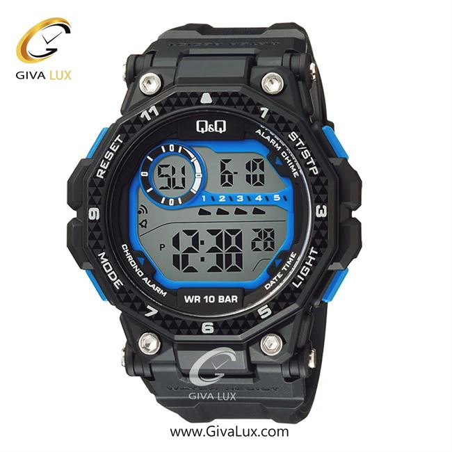 ساعت مچی اورجینال مردانه کیو اند کیو Q&Q مشکی | مشکی| مشکی| کد رفرنس G28A-004VY