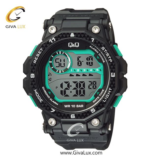 ساعت مچی اورجینال مردانه کیو اند کیو Q&Q مشکی | مشکی| مشکی| کد رفرنس G28A-005VY