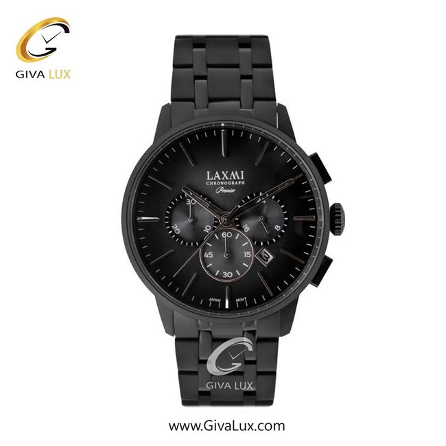 ساعت مچی اورجینال مردانه لاکسمی سه موتوره کرنوگراف مشکی | مشکی| مشکی| کد رفرنس 8119-2G