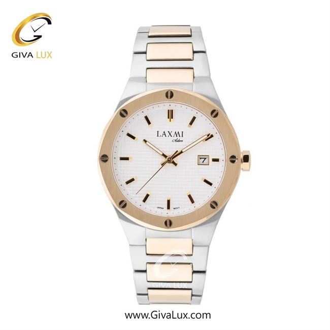 ساعت مچی اورجینال مردانه لاکسمی رزگلد | نقره ای-رزگلد| سفید| کد رفرنس 8148-3G