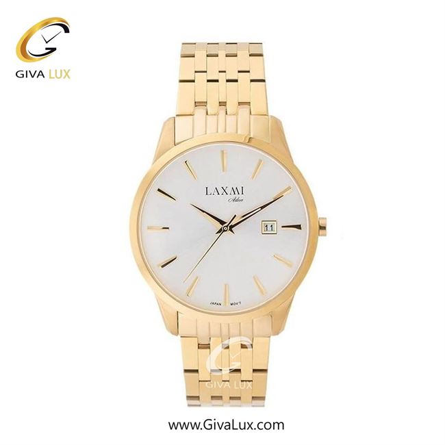 ساعت مچی اورجینال مردانه لاکسمی طلایی | طلایی| سفید| کد رفرنس 8518-10G