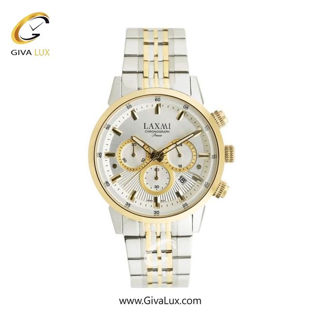 ساعت مچی اورجینال مردانه لاکسمی سه موتوره کرنوگراف طلایی | نقره ای-طلایی| نقره ای| کد رفرنس 8546-5G