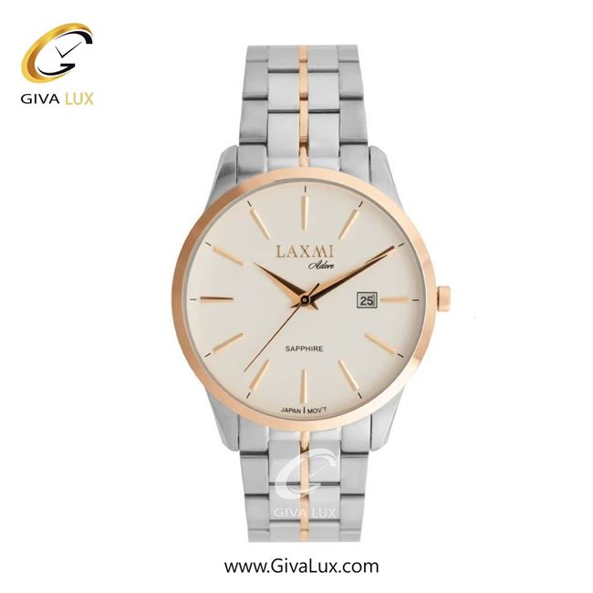 ساعت مچی اورجینال مردانه لاکسمی رزگلد | نقره ای-رزگلد| سفید| کد رفرنس 8572-1G