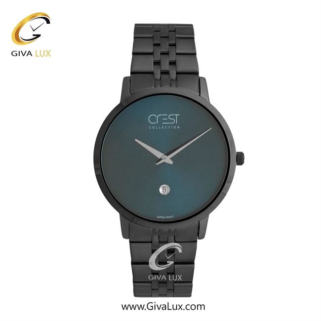ساعت مچی اورجینال مردانه کرست تیتانیوم | تیتانیوم(زغالی)| سرمه ای| کد رفرنس Crest 9077-6
