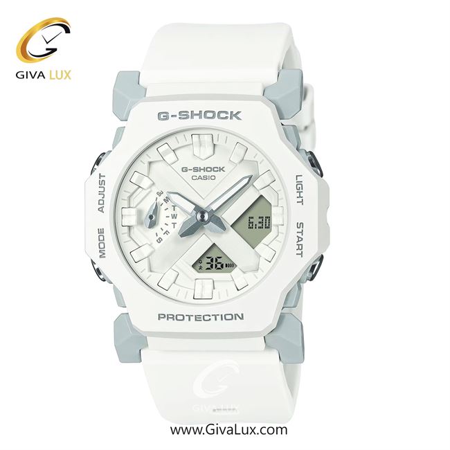 ساعت مچی اورجینال مردانه کاسیو Casio دو زمانه سفید-طوسی | سفید| سفید| کد رفرنس جی شاک G-Shock GA-2300-7ADR