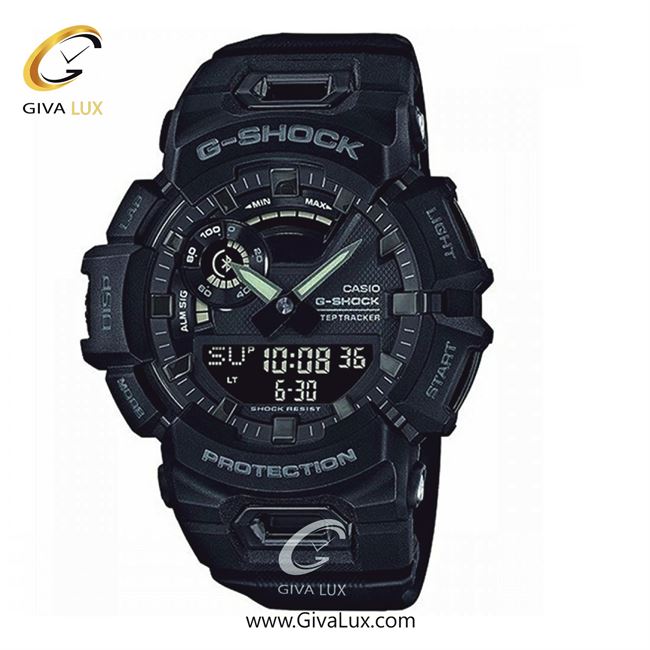 ساعت مچی اورجینال مردانه کاسیو Casio دو زمانه مشکی | مشکی| مشکی| کد رفرنس جی شاک G-Shock GBA-900-1ADR