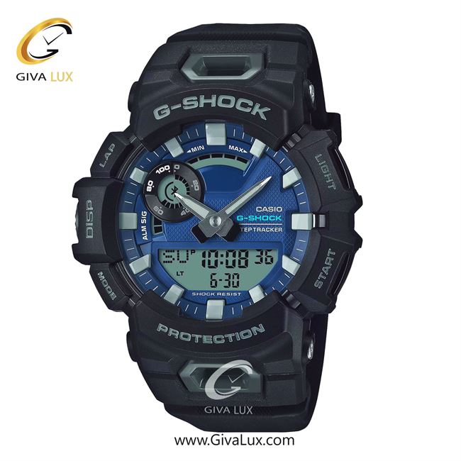 ساعت مچی اورجینال مردانه کاسیو Casio دو زمانه مشکی | مشکی| آبی| کد رفرنس جی شاک G-Shock GBA-900CB-1ADR