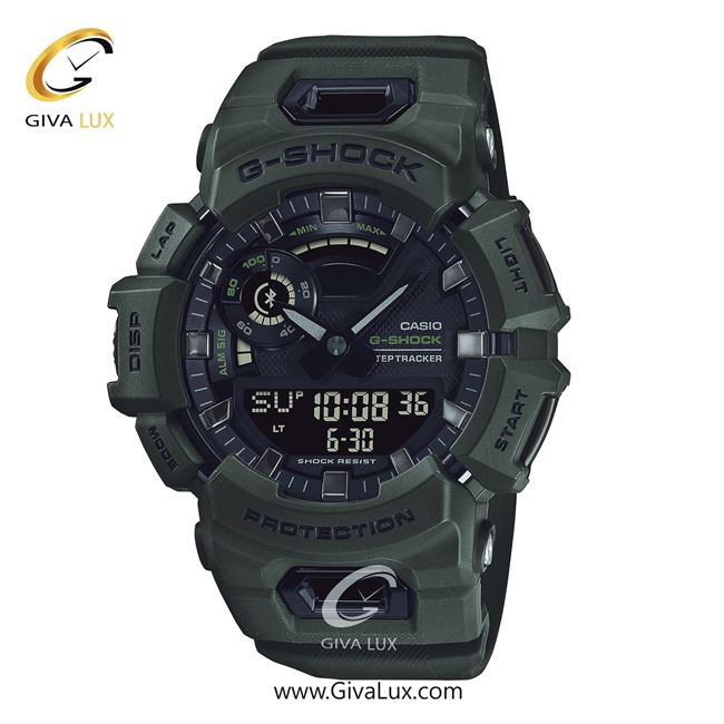 ساعت مچی اورجینال مردانه کاسیو Casio دو زمانه سبز | سبز| مشکی| کد رفرنس جی شاک G-Shock GBA-900UU-3ADR