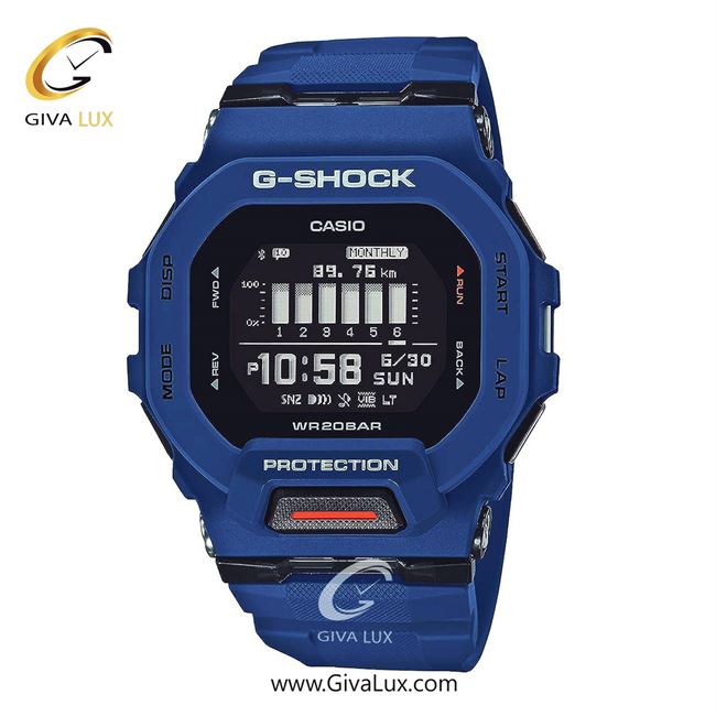 ساعت مچی اورجینال مردانه کاسیو Casio آبی | آبی| مشکی| کد رفرنس جی شاک G-Shock GBD-200-2DR