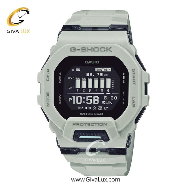 ساعت مچی اورجینال مردانه کاسیو Casio مشکی-خاکی | خاکی| مشکی| کد رفرنس جی شاک G-Shock GBD-200UU-9DR