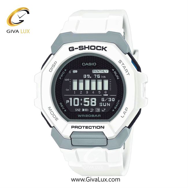 ساعت مچی اورجینال مردانه کاسیو Casio سفید-طوسی | سفید| مشکی| کد رفرنس جی شاک G-Shock GBD-300-7DR