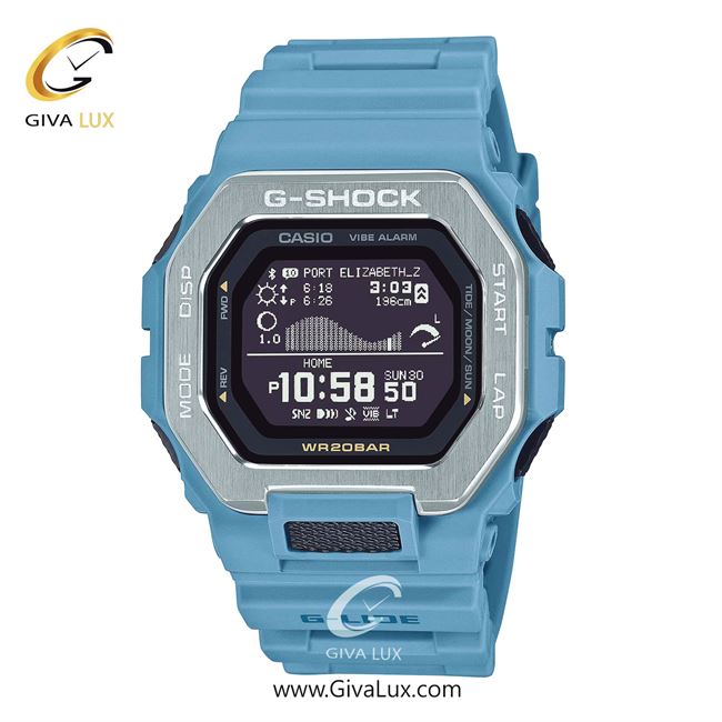 ساعت مچی اورجینال مردانه کاسیو Casio نقره ای-آبی | آبی| مشکی| کد رفرنس جی شاک G-Shock GBX-100-2ADR