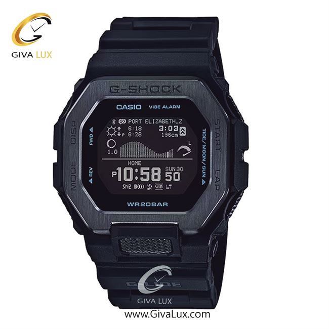 ساعت مچی اورجینال مردانه کاسیو Casio مشکی | مشکی| مشکی| کد رفرنس جی شاک G-Shock GBX-100NS-1DR