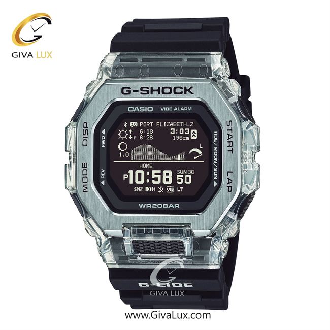 ساعت مچی اورجینال مردانه کاسیو Casio شفاف-نقره ای | مشکی| مشکی| کد رفرنس جی شاک G-Shock GBX-100S-1D