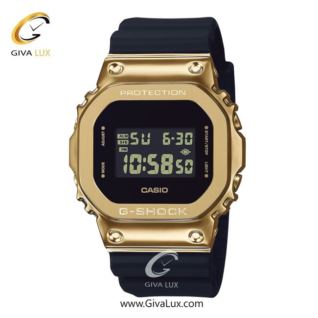ساعت مچی اورجینال زنانه-مردانه-یونیسکس کاسیو Casio طلایی | مشکی| مشکی| کد رفرنس جی شاک G-Shock GM-5600G-9DR