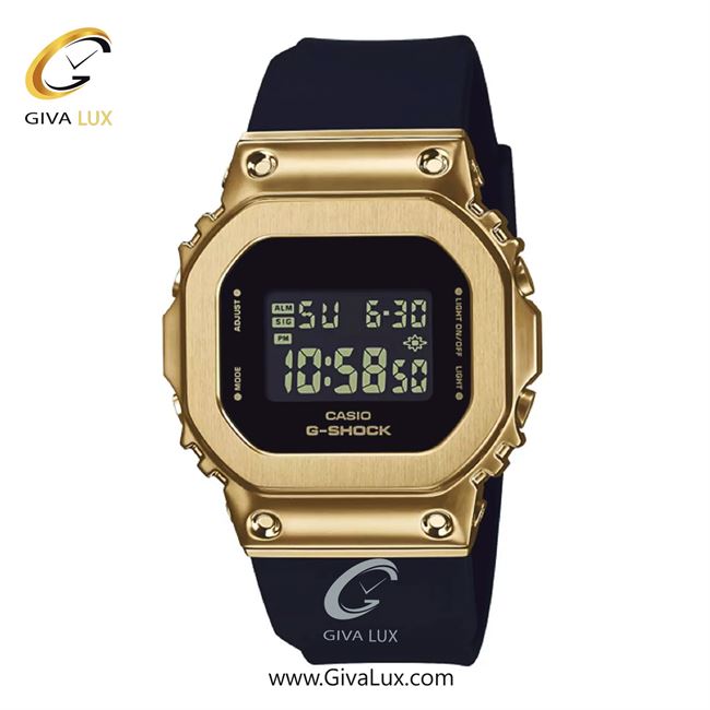 ساعت مچی اورجینال زنانه کاسیو Casio طلایی | مشکی| مشکی| کد رفرنس جی شاک G-Shock GM-S5600GB-1DR