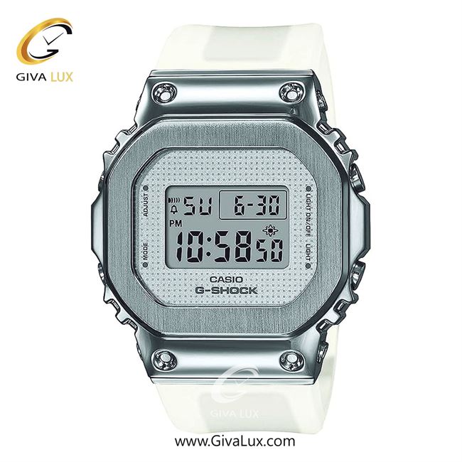 ساعت مچی اورجینال زنانه کاسیو Casio نقره ای | سفید| نقره ای| کد رفرنس جی شاک G-Shock GM-S5600SK-7DR