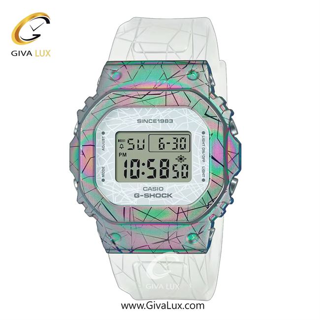 ساعت مچی اورجینال زنانه کاسیو Casio نقره ای | سفید| نقره ای| کد رفرنس جی شاک G-Shock GM-S5640GEM-7DR