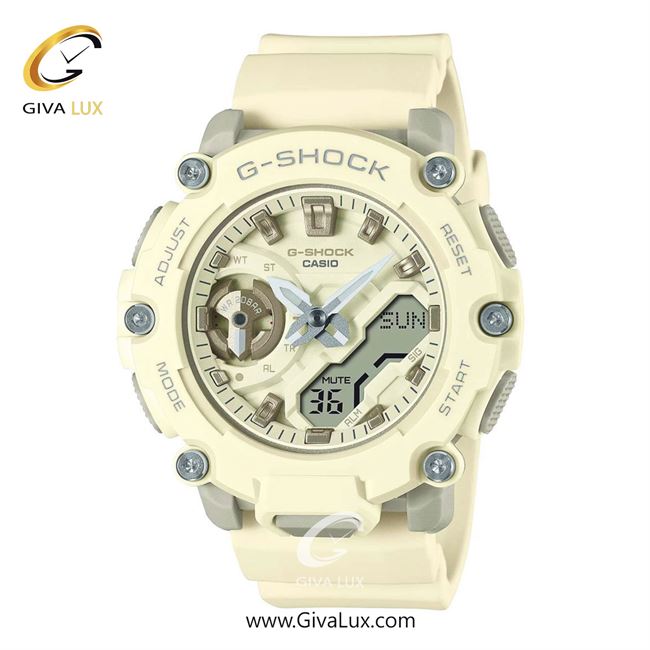ساعت مچی اورجینال زنانه کاسیو Casio دو زمانه شیری | شیری| شیری| کد رفرنس جی شاک G-Shock GMA-S2200-7ADR