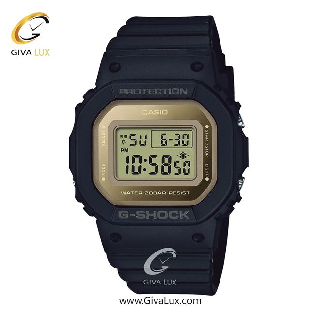 ساعت مچی اورجینال زنانه کاسیو Casio مشکی | مشکی| طلایی| کد رفرنس جی شاک G-Shock GMD-S5600-1DR