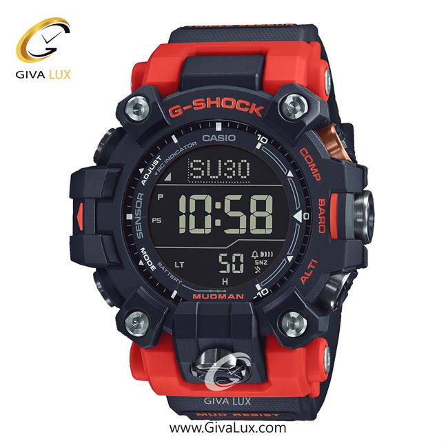 ساعت مچی اورجینال مردانه کاسیو Casio مشکی-قرمز | مشکی| مشکی| کد رفرنس جی شاک G-Shock GW-9500-1A4DR