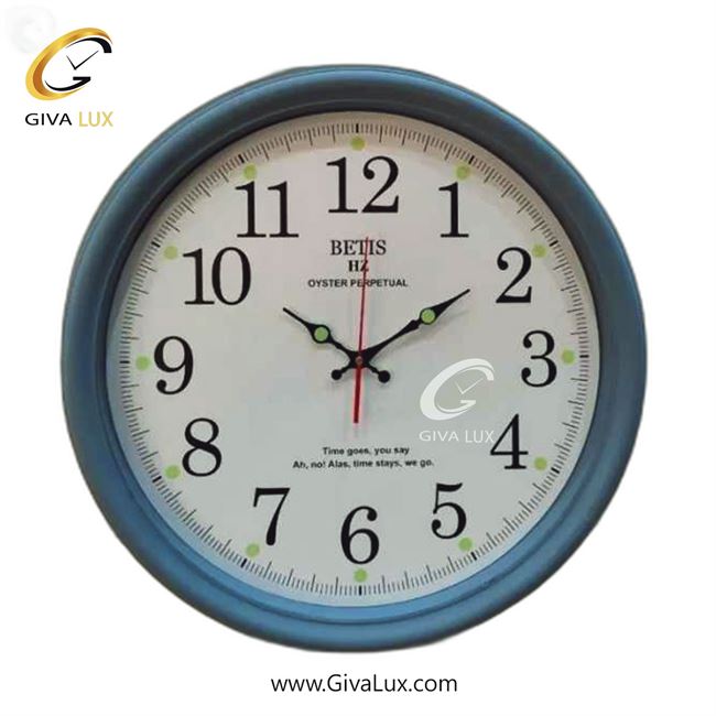 ساعت دیواری اورجینال بتیس PVC طوسی| کد رفرنس HZ