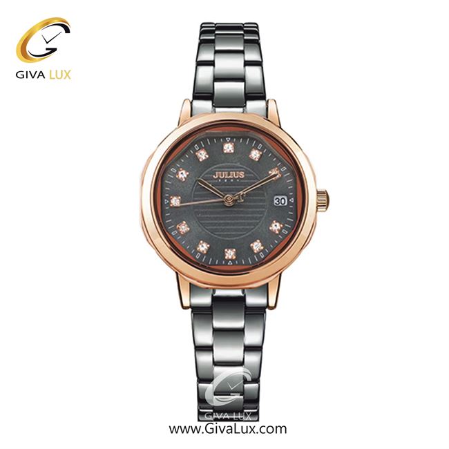 ساعت مچی اورجینال زنانه جولیوس رزگلد | طوسی| طوسی| کد رفرنس JA-1469H