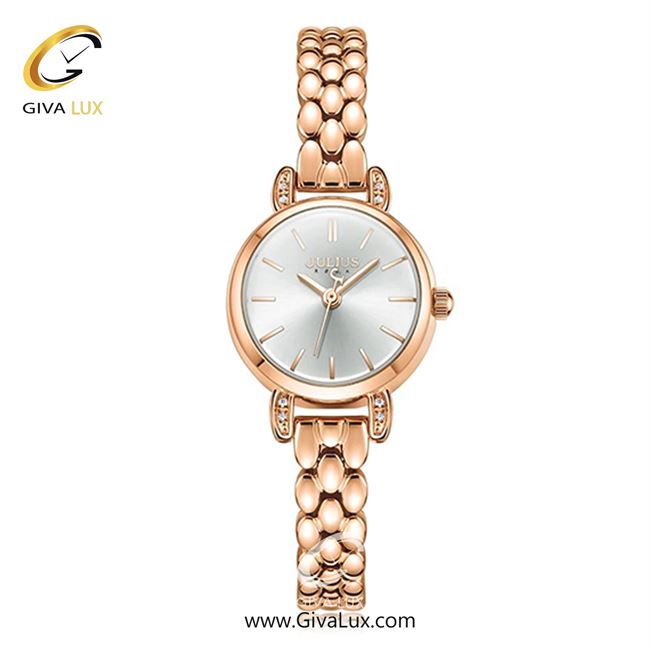 ساعت مچی اورجینال زنانه جولیوس رزگلد | رزگلد| نقره ای| کد رفرنس JA-1363B