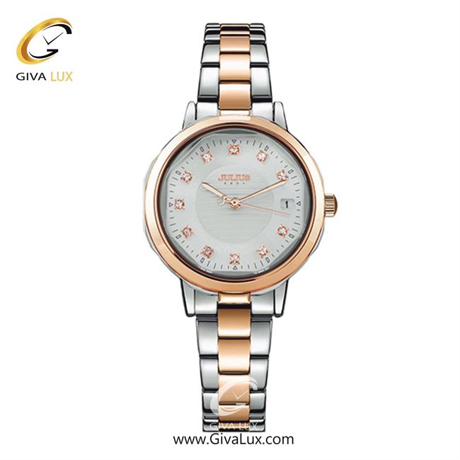 ساعت مچی اورجینال زنانه جولیوس رزگلد | رزگلد-نقره ای| نقره ای| کد رفرنس JA-1469I