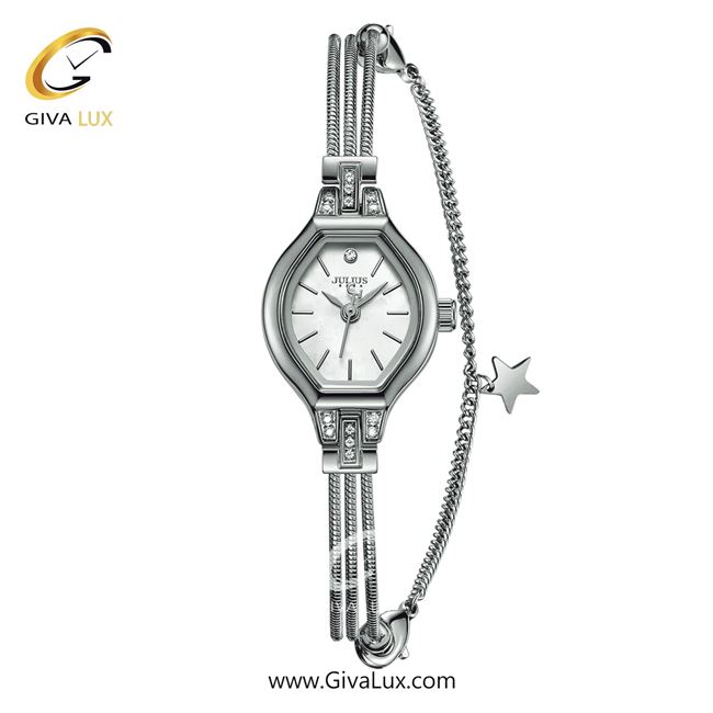 ساعت مچی اورجینال زنانه جولیوس نقره ای | نقره ای| نقره ای| کد رفرنس JA-1057A