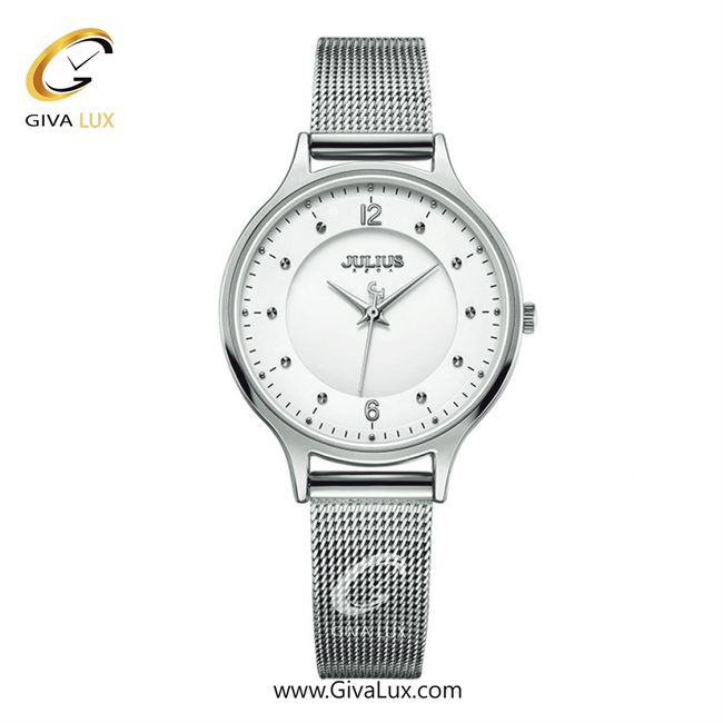 ساعت مچی اورجینال زنانه جولیوس نقره ای | نقره ای| سفید| کد رفرنس JA-1060A