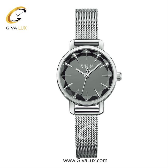 ساعت مچی اورجینال زنانه جولیوس نقره ای | نقره ای| دودی|تیتانیوم| کد رفرنس JA-1063A