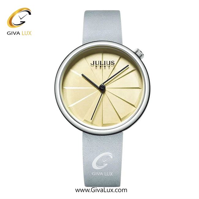 ساعت مچی اورجینال زنانه جولیوس نقره ای | طوسی| زرد| کد رفرنس JA-1106A