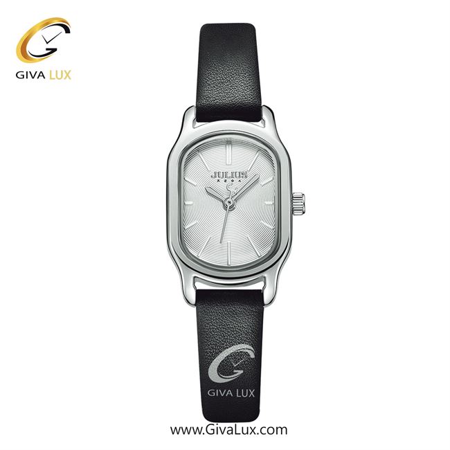 ساعت مچی اورجینال زنانه جولیوس نقره ای | مشکی| نقره ای| کد رفرنس JA-1112A