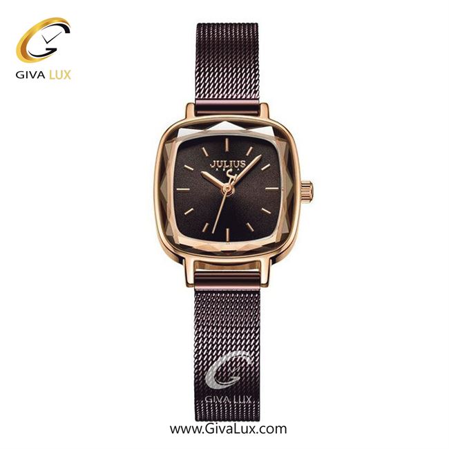 ساعت مچی اورجینال جولیوس زنانه طلایی | کافی | کافی | کد رفرنس JA-1148C