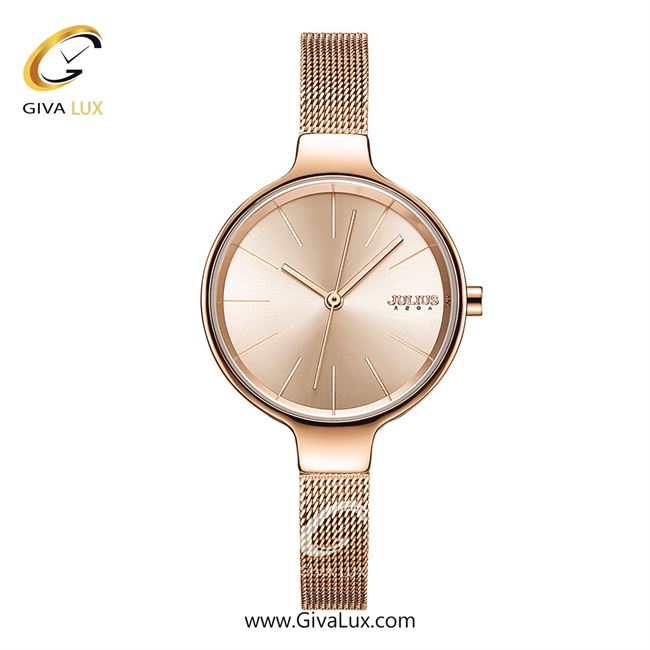 ساعت مچی اورجینال زنانه جولیوس رزگلد | رزگلد| رزگلد| کد رفرنس JA-1188A