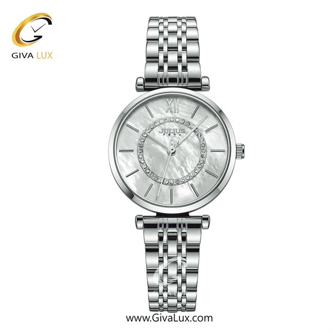 ساعت مچی اورجینال جولیوس زنانه نقره ای | نقره ای | نقره ای | کد رفرنس JA-1194A