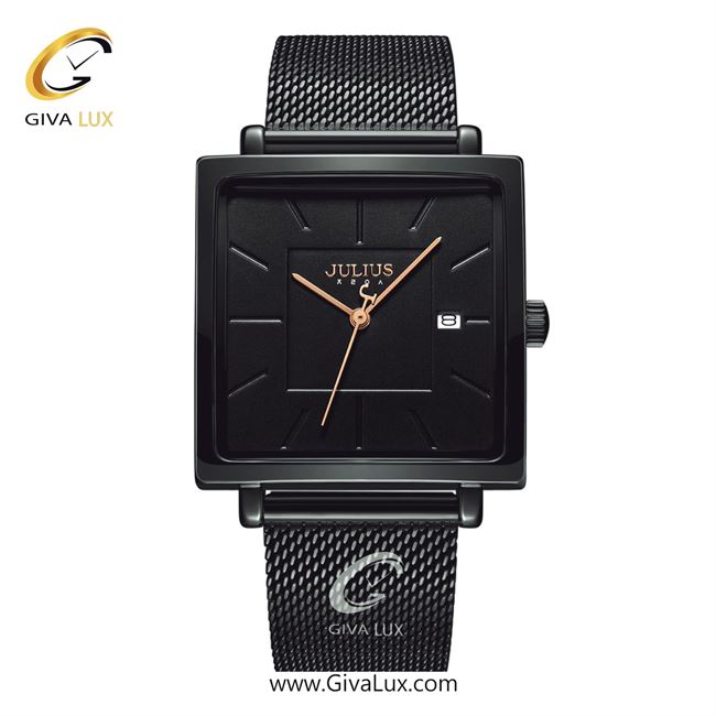 ساعت مچی اورجینال زنانه جولیوس مشکی | مشکی| مشکی| کد رفرنس JA-1207D