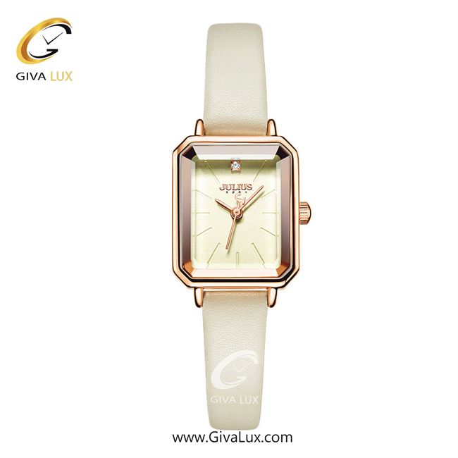 ساعت مچی اورجینال زنانه جولیوس رزگلد | بژ -کرم| زرد| کد رفرنس JA-1231A