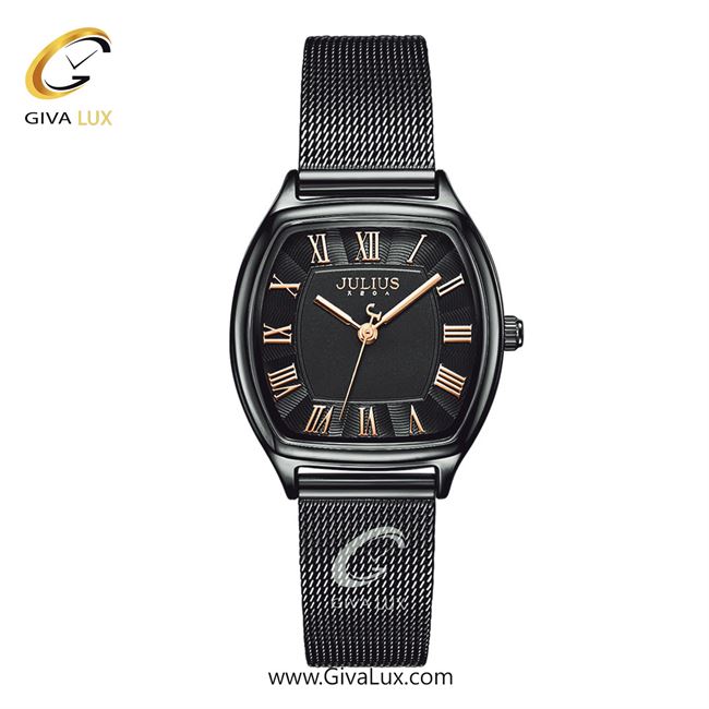 ساعت مچی اورجینال جولیوس زنانه مشکی | مشکی | مشکی | کد رفرنس JA-1242D