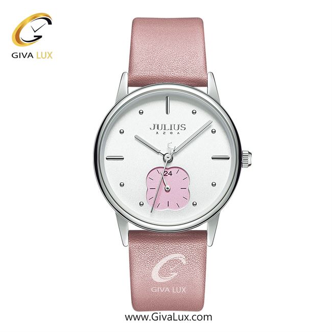 ساعت مچی اورجینال زنانه جولیوس نقره ای | صورتی| نقره ای| کد رفرنس JA-1244A