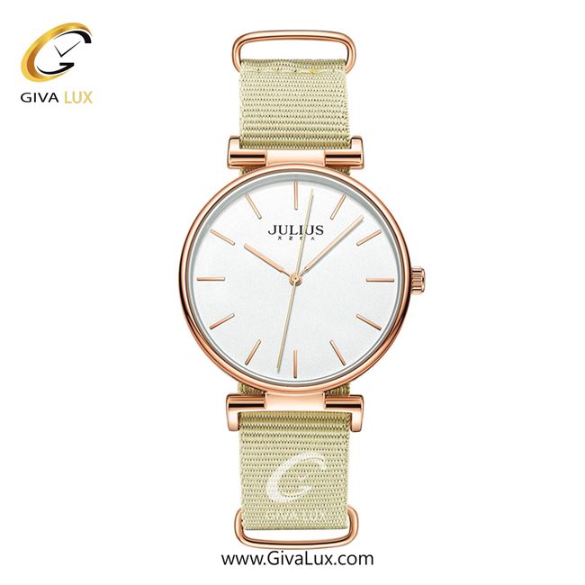 ساعت مچی اورجینال مردانه جولیوس رزگلد | شیری| سفید| کد رفرنس JA-1245MA