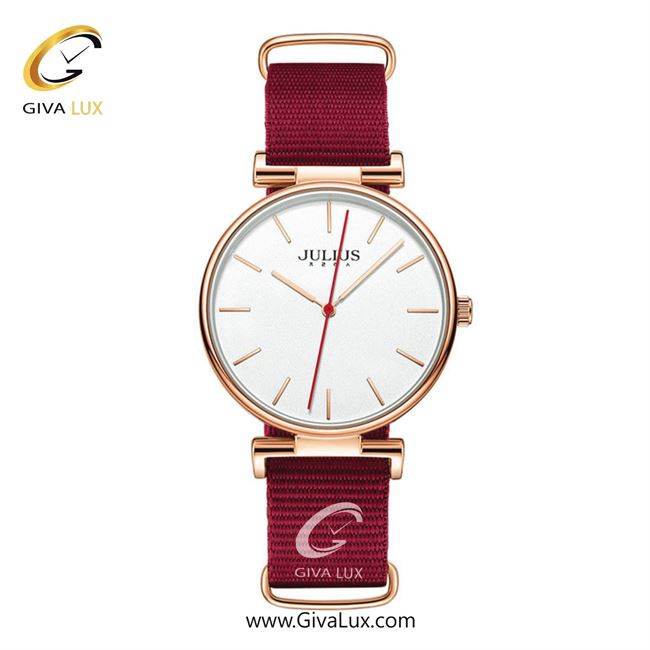 ساعت مچی اورجینال مردانه جولیوس رزگلد | قرمز| سفید| کد رفرنس JA-1245MB