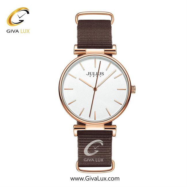 ساعت مچی اورجینال مردانه جولیوس رزگلد | قهوه ای| سفید| کد رفرنس JA-1245MC