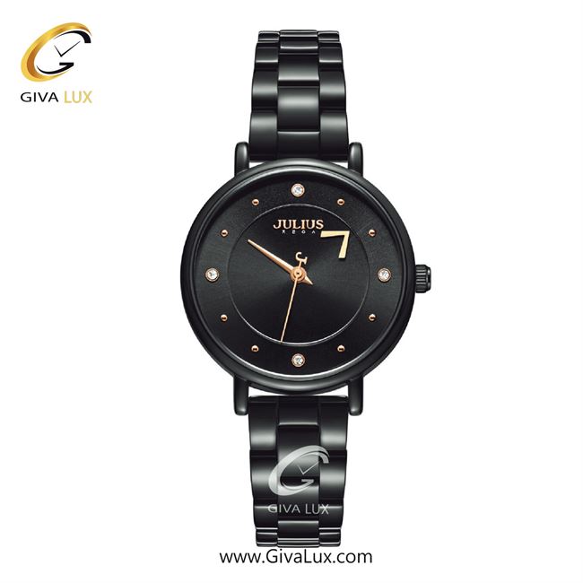 ساعت مچی اورجینال زنانه جولیوس مشکی | مشکی| مشکی| کد رفرنس JA-1248D