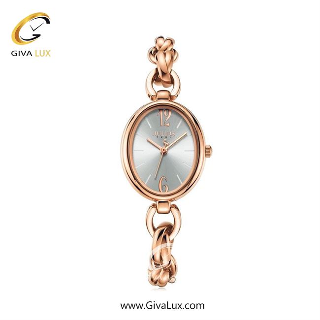 ساعت مچی اورجینال زنانه جولیوس رزگلد | رزگلد| نقره ای| کد رفرنس JA-1258B