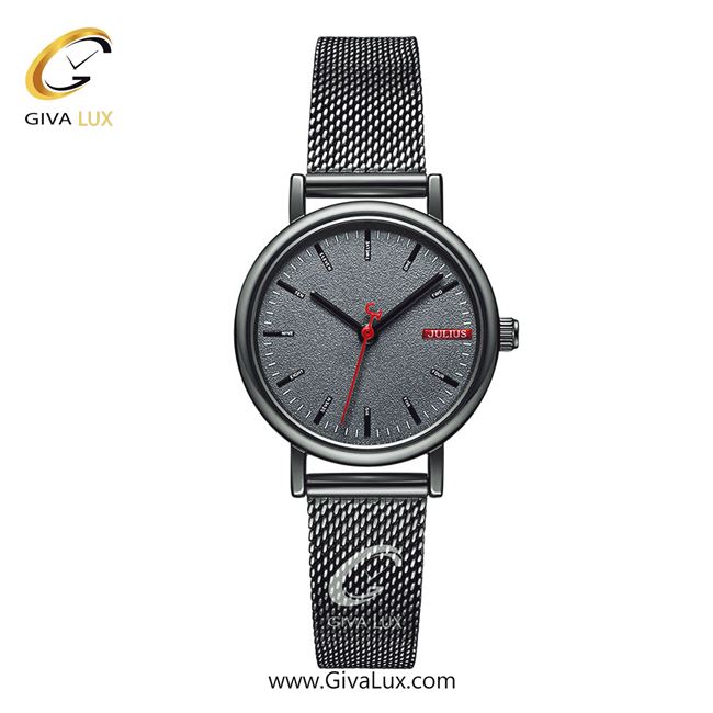 ساعت مچی زنانه جولیوس نقره ای | نقره ای| طوسی| کد رفرنس JA-1261D