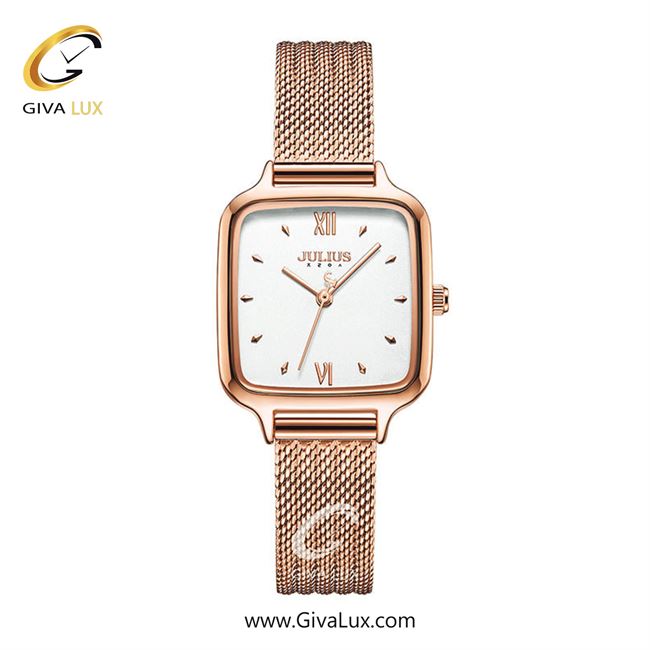 ساعت مچی اورجینال زنانه جولیوس رزگلد | رزگلد| سفید| کد رفرنس JA-1264B