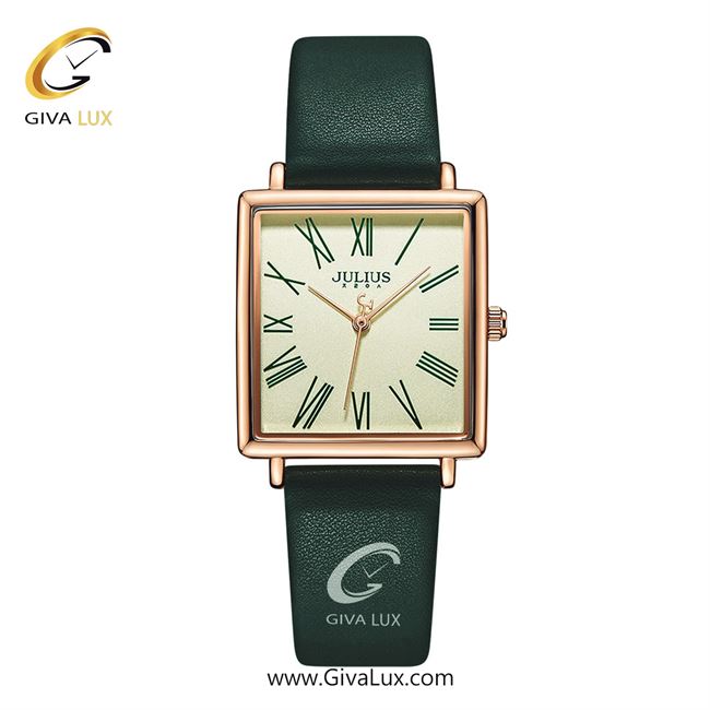 ساعت مچی اورجینال زنانه جولیوس رزگلد | سبز| سبز| کد رفرنس JA-1269C