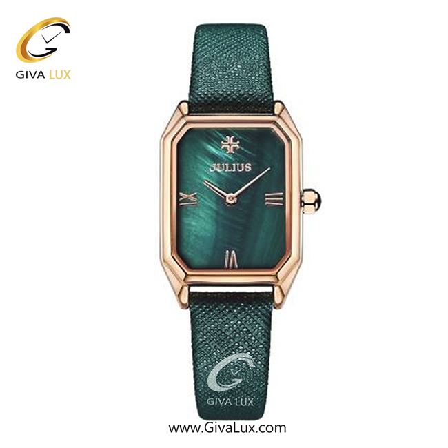 ساعت مچی اورجینال زنانه جولیوس رزگلد | سبز| سبز یشمی تیره| کد رفرنس JA-1275B